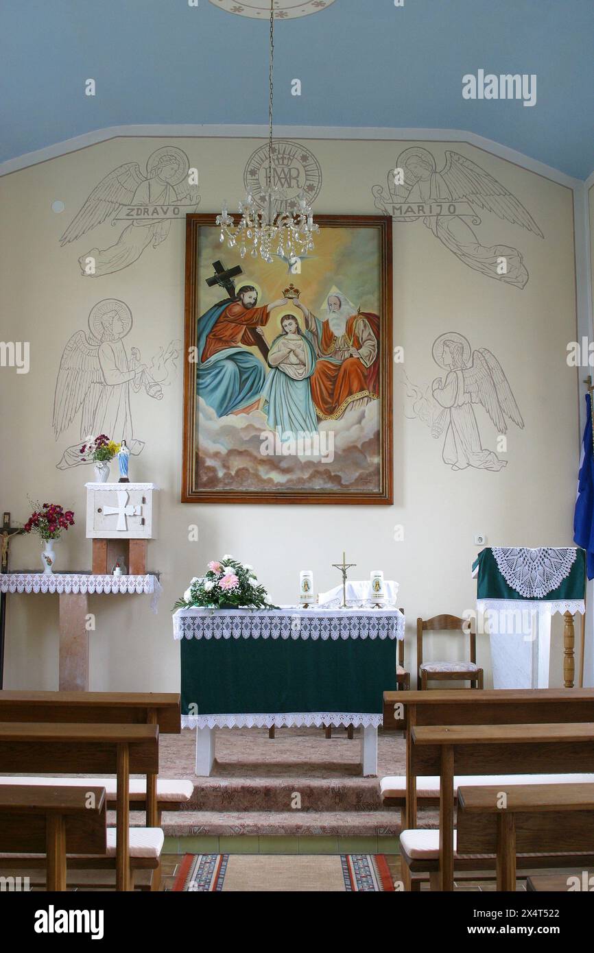 Chapelle de Marie Reine du ciel à Josipovo, Croatie Banque D'Images