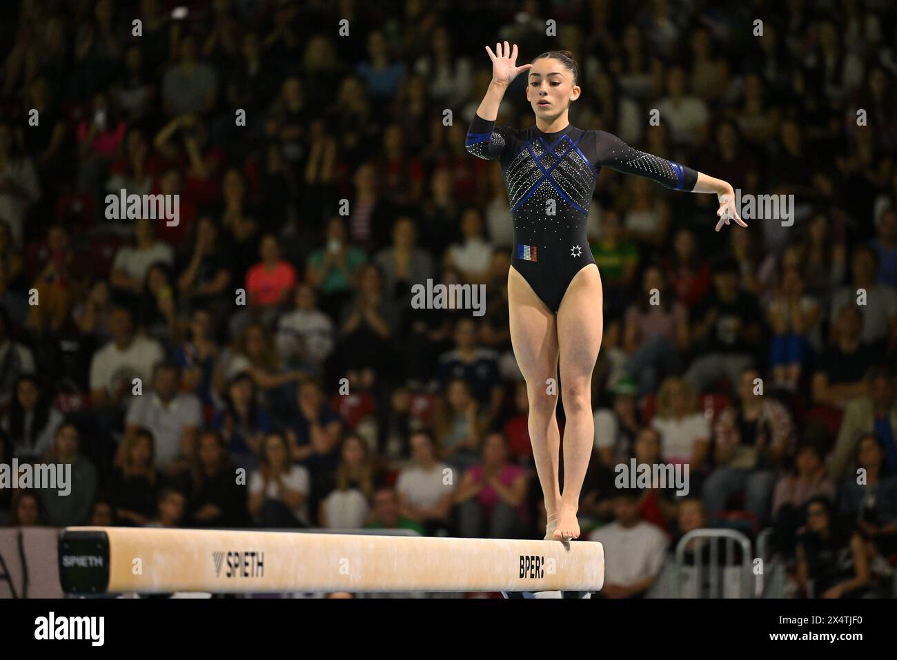 Rimini, Italie. 05 mai 2024. Prat Maiana (FRA) Gold at Beam lors des Championnats d'Europe de gymnastique artistique - femmes, gymnastique à Rimini, Italie, mai 05 2024 crédit : Agence photo indépendante/Alamy Live News Banque D'Images