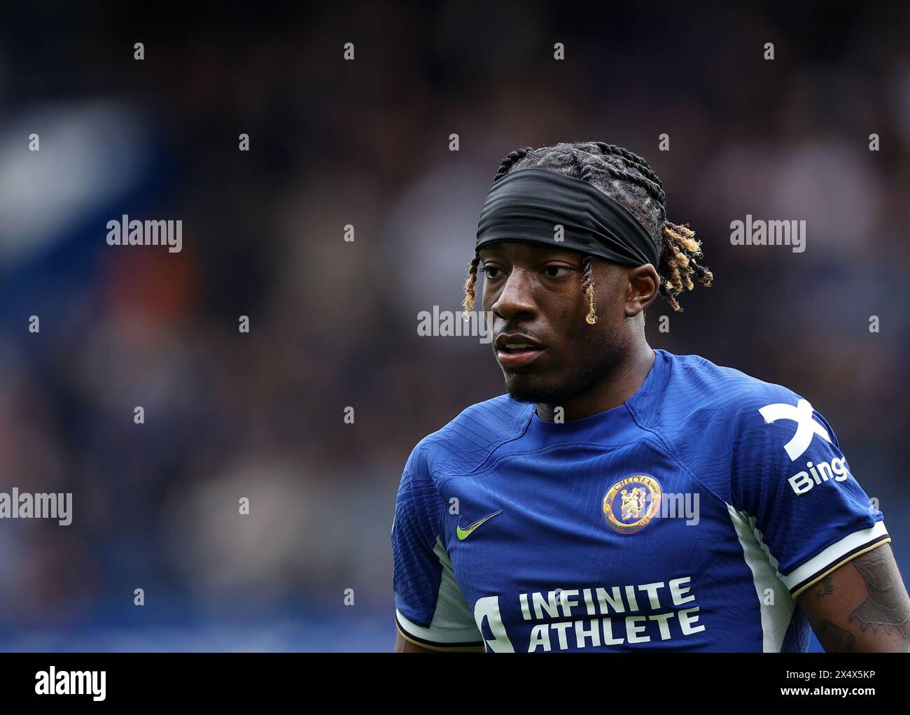 Londres, Royaume-Uni. 5 mai 2024. Noni Madueke de Chelsea lors du match de premier League à Stamford Bridge, Londres. Le crédit photo devrait se lire comme suit : David Klein/Sportimage crédit : Sportimage Ltd/Alamy Live News Banque D'Images