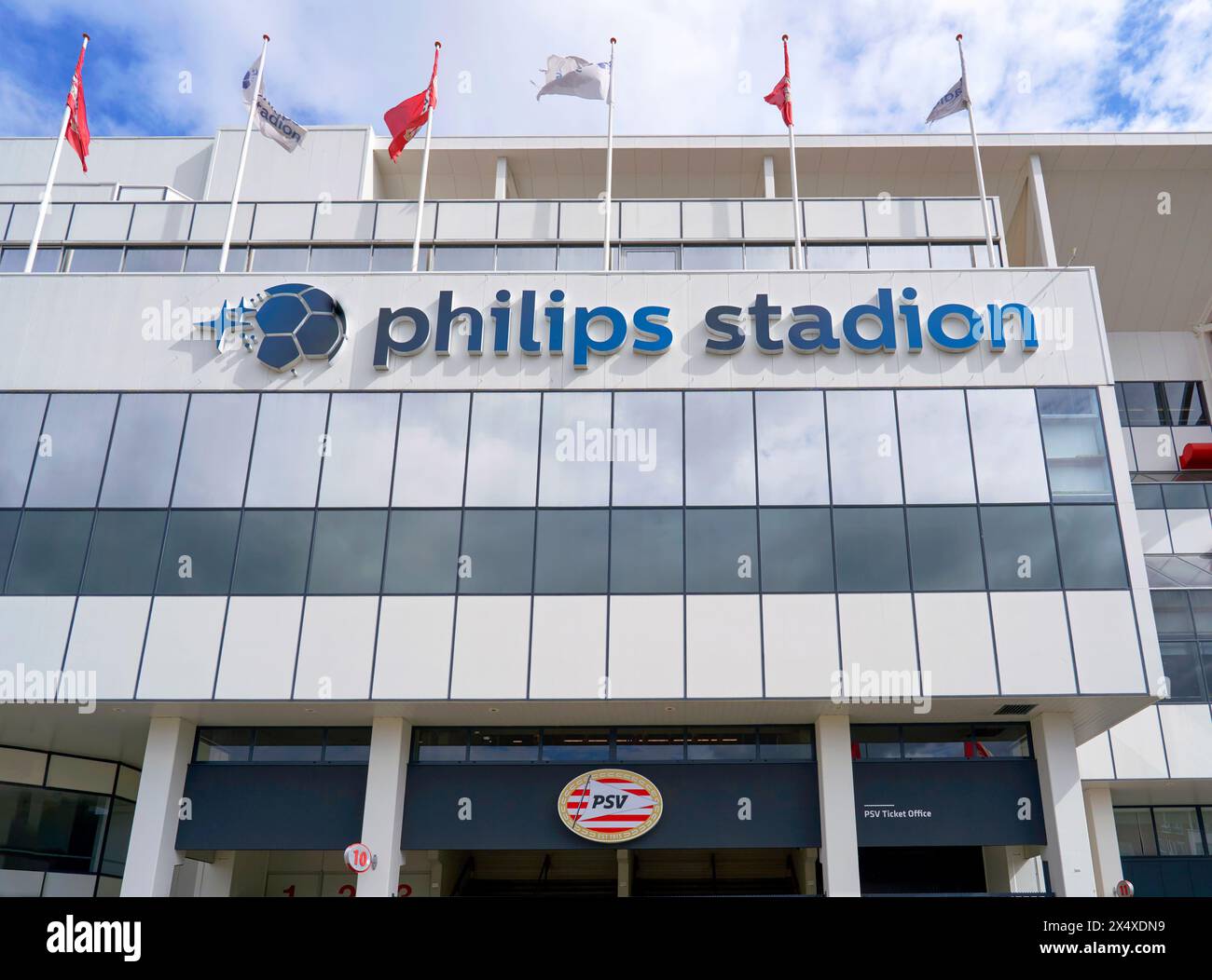Voir Philips Stadion - l'arène officielle du FC PSV Eindhoven Banque D'Images