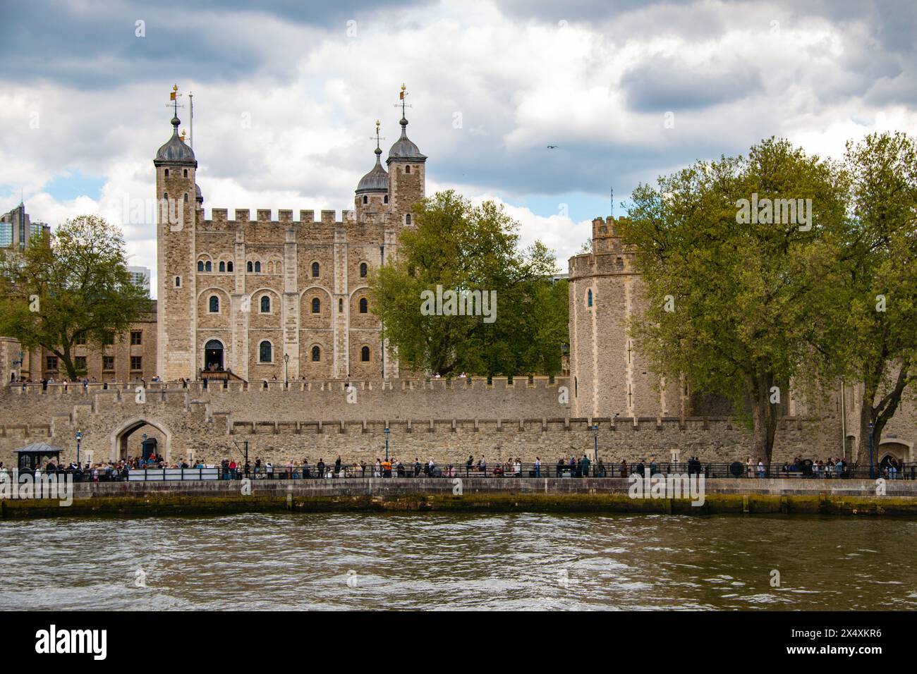 L'imposante Tour de Londres, Tower Hill, Londres Banque D'Images