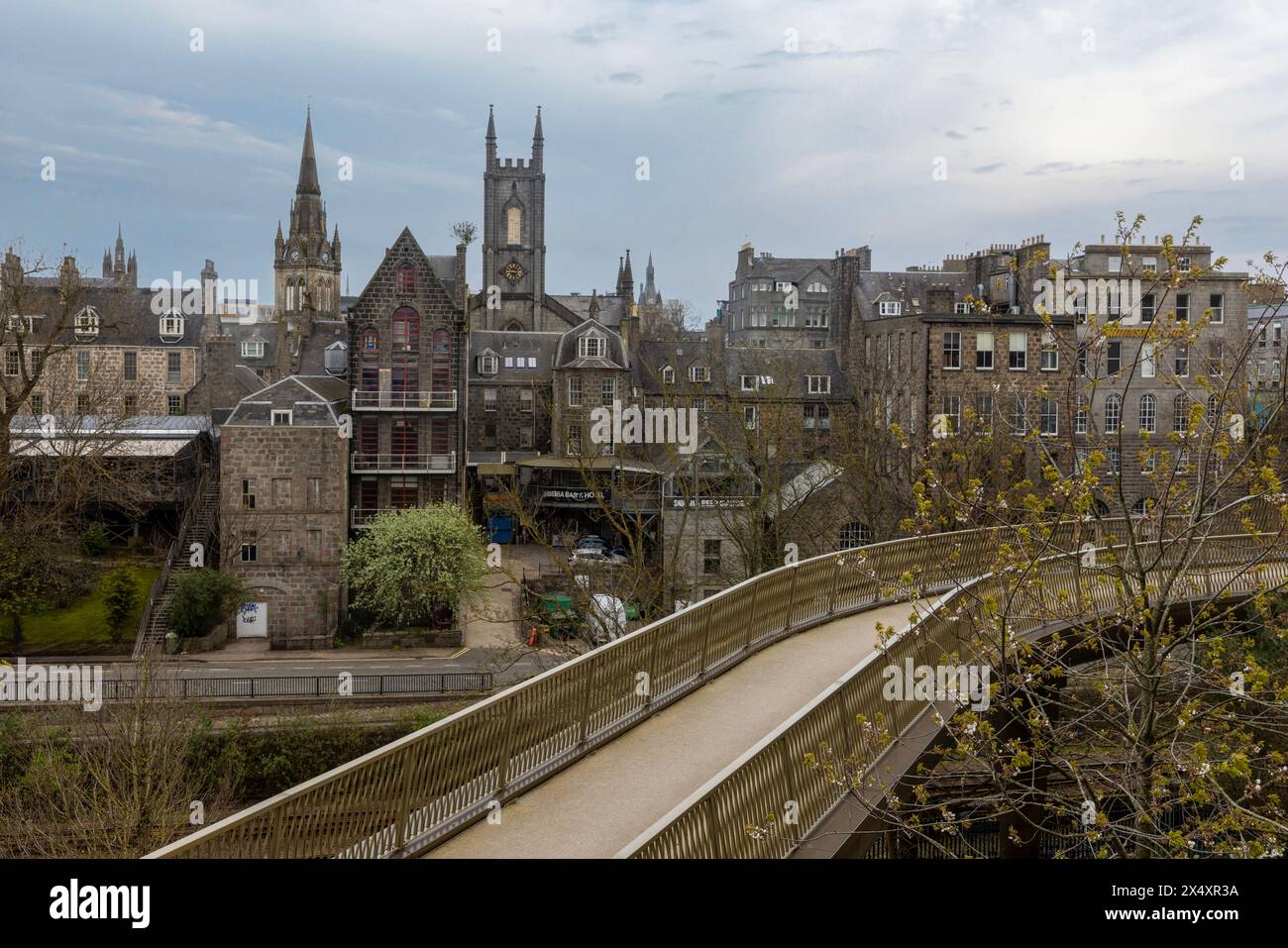 Aberdeen City, affectueusement connue sous le nom de Granite City, est une ville portuaire située dans la région nord-est de l'Écosse. Banque D'Images
