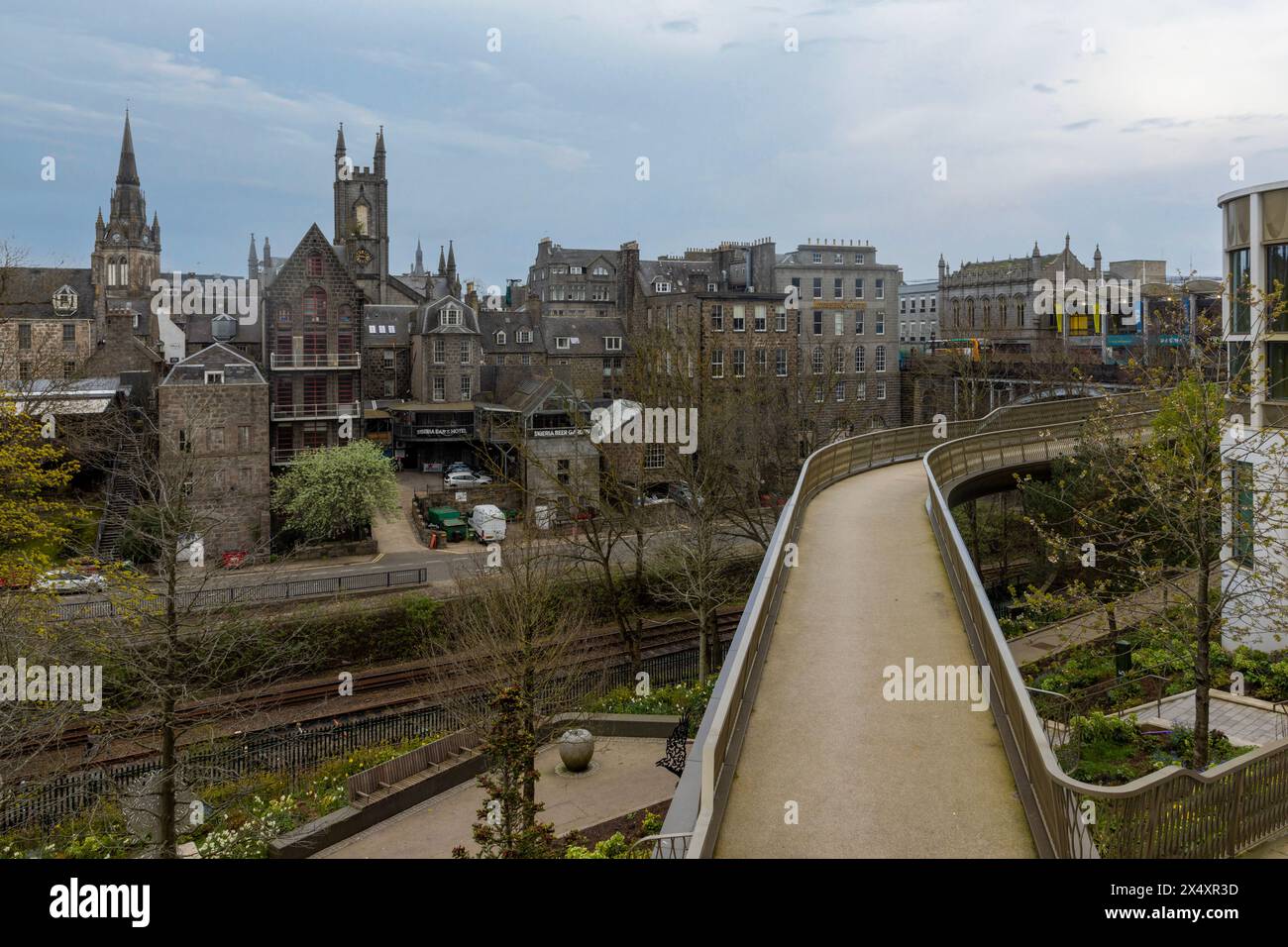 Aberdeen City, affectueusement connue sous le nom de Granite City, est une ville portuaire située dans la région nord-est de l'Écosse. Banque D'Images