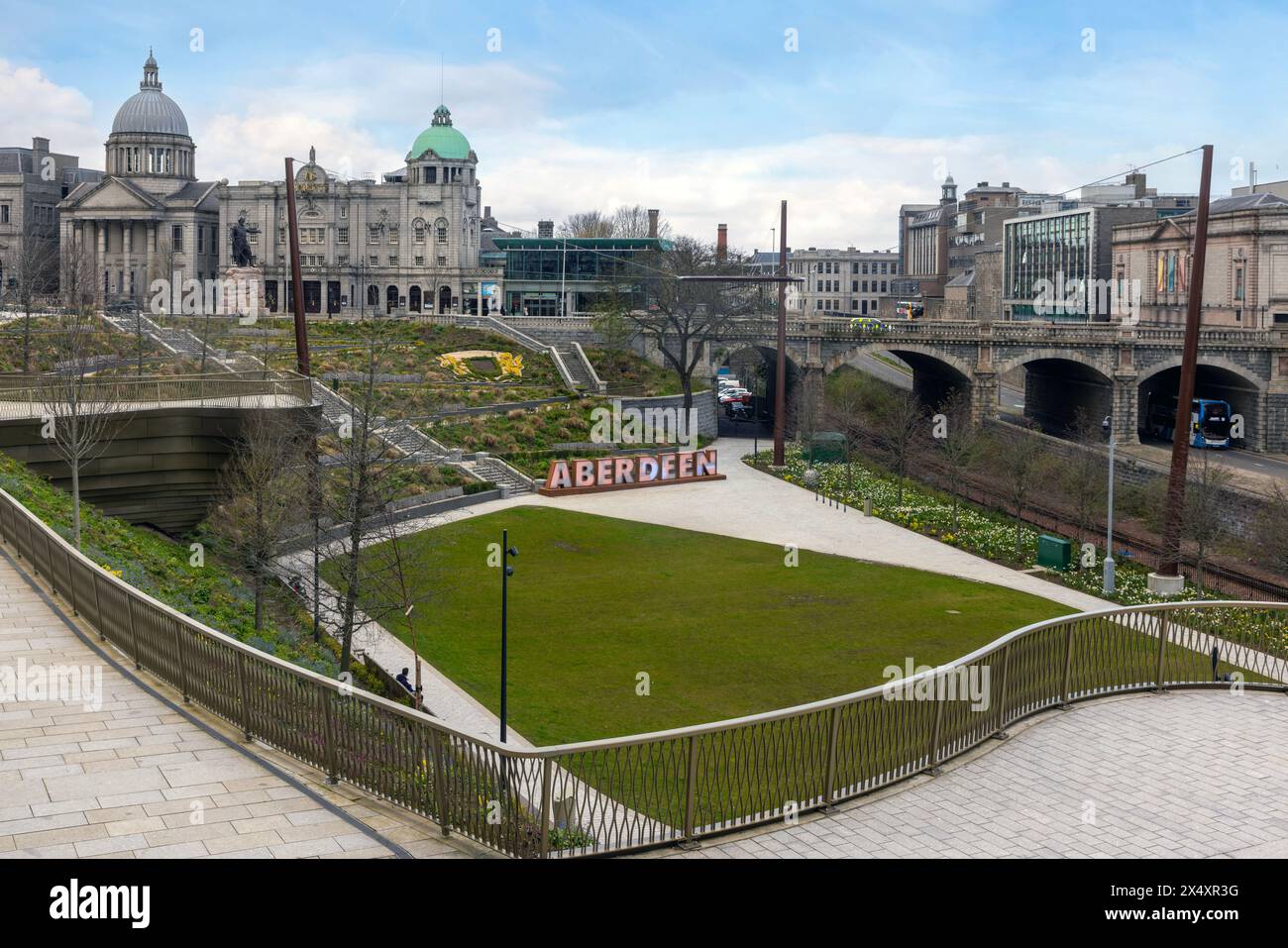 Aberdeen City, affectueusement connue sous le nom de Granite City, est une ville portuaire située dans la région nord-est de l'Écosse. Banque D'Images