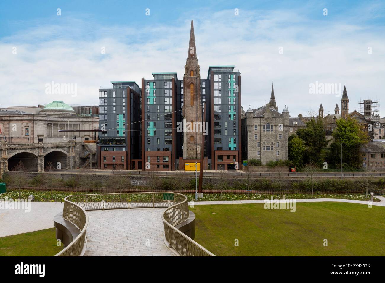 Aberdeen City, affectueusement connue sous le nom de Granite City, est une ville portuaire située dans la région nord-est de l'Écosse. Banque D'Images