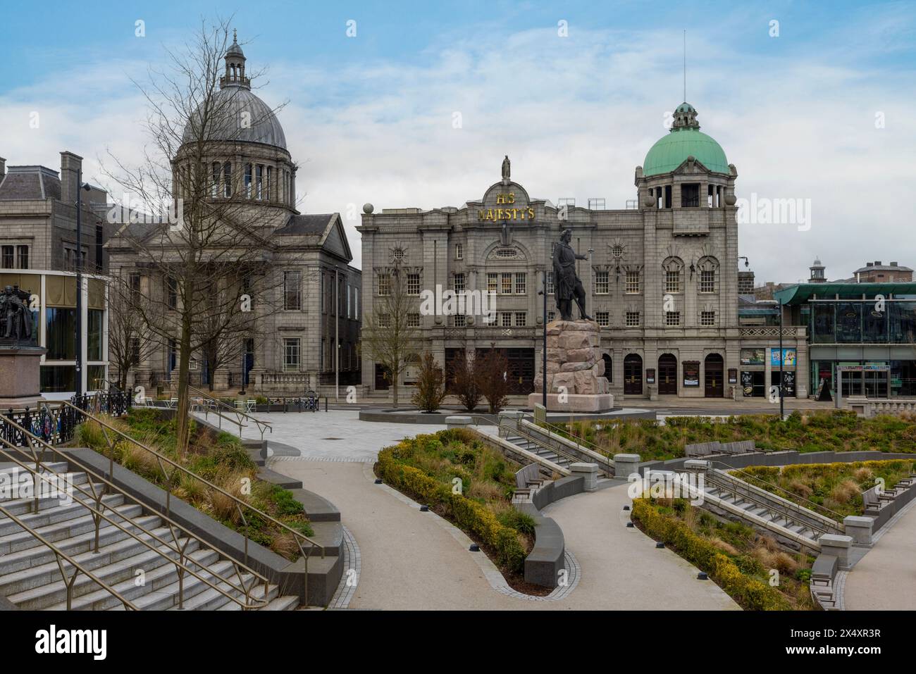 Aberdeen City, affectueusement connue sous le nom de Granite City, est une ville portuaire située dans la région nord-est de l'Écosse. Banque D'Images