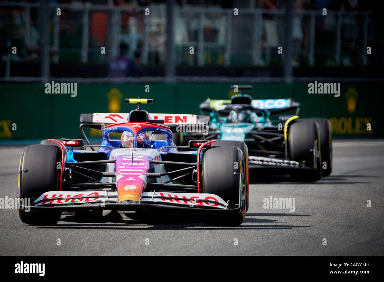 Miami Gardens, Floride, États-Unis. 5 mai 2024. Race. F1 Miami GP à Miami Autodrome à Miami Gardens, Floride, États-Unis. Crédit : Yaroslav Sabitov/YES Market Media/Alamy Live News. Banque D'Images