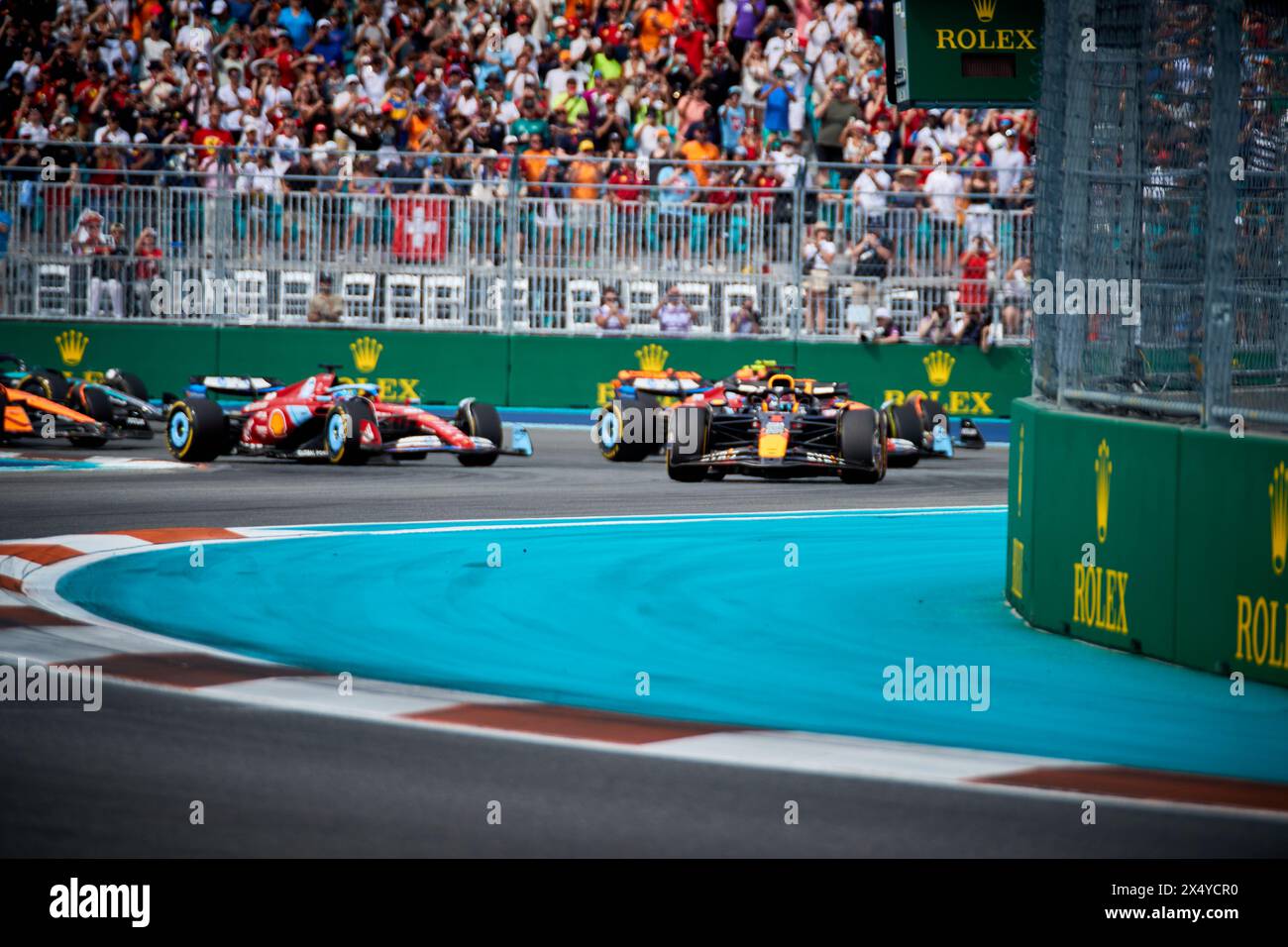 Miami Gardens, Floride, États-Unis. 5 mai 2024. Race. F1 Miami GP à Miami Autodrome à Miami Gardens, Floride, États-Unis. Crédit : Yaroslav Sabitov/YES Market Media/Alamy Live News. Banque D'Images