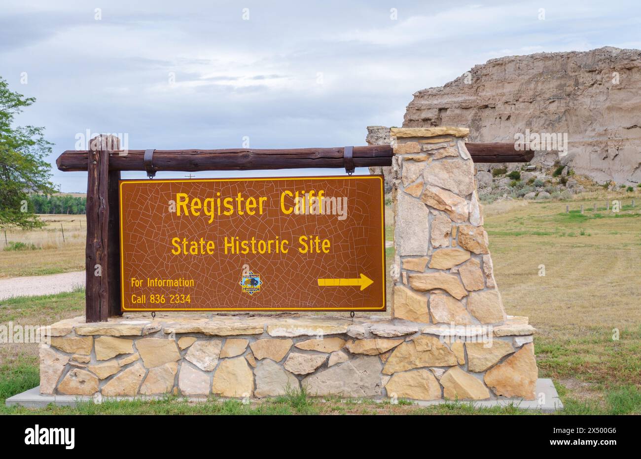 Enregistrer Cliff State Historic site, parc d'État dans le Wyoming, États-Unis Banque D'Images