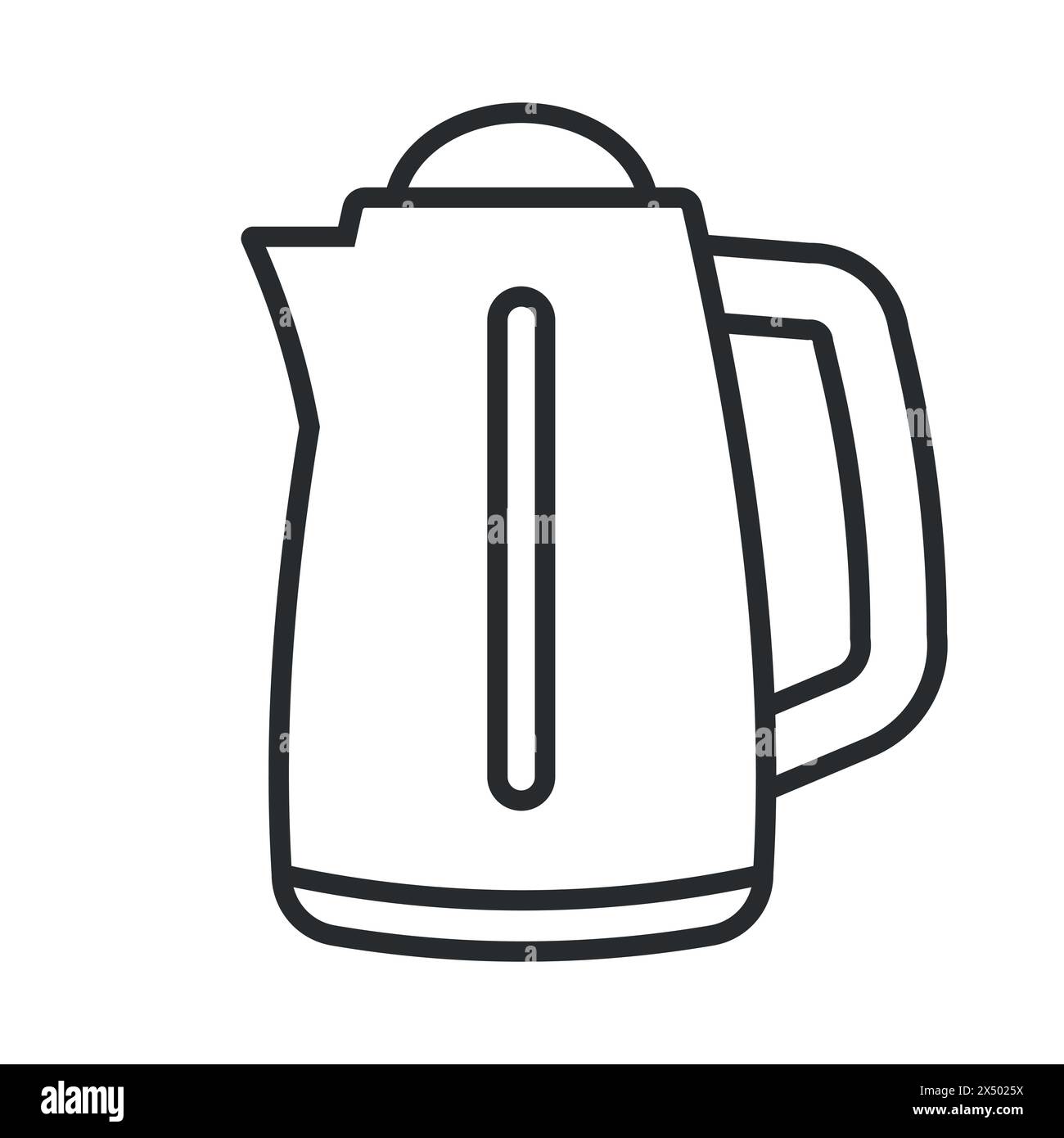 Bouilloire électrique. Bouilloire électrique moderne ou bouilloire avec eau bouillante chaude. Illustration vectorielle. SPE 10. Illustration de Vecteur