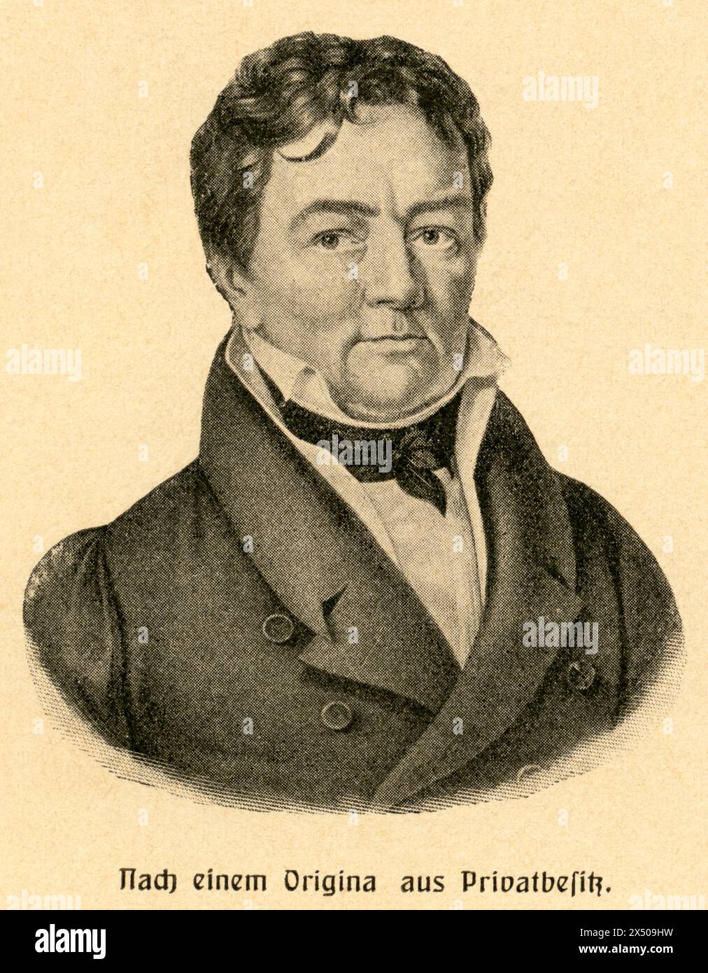 Heinrich Zschokke, 1771 / 1848, auteur allemand et homme politique plus tard auteur suisse, LE DROIT D'AUTEUR DE L'ARTISTE N'A PAS À ÊTRE EFFACÉ Banque D'Images