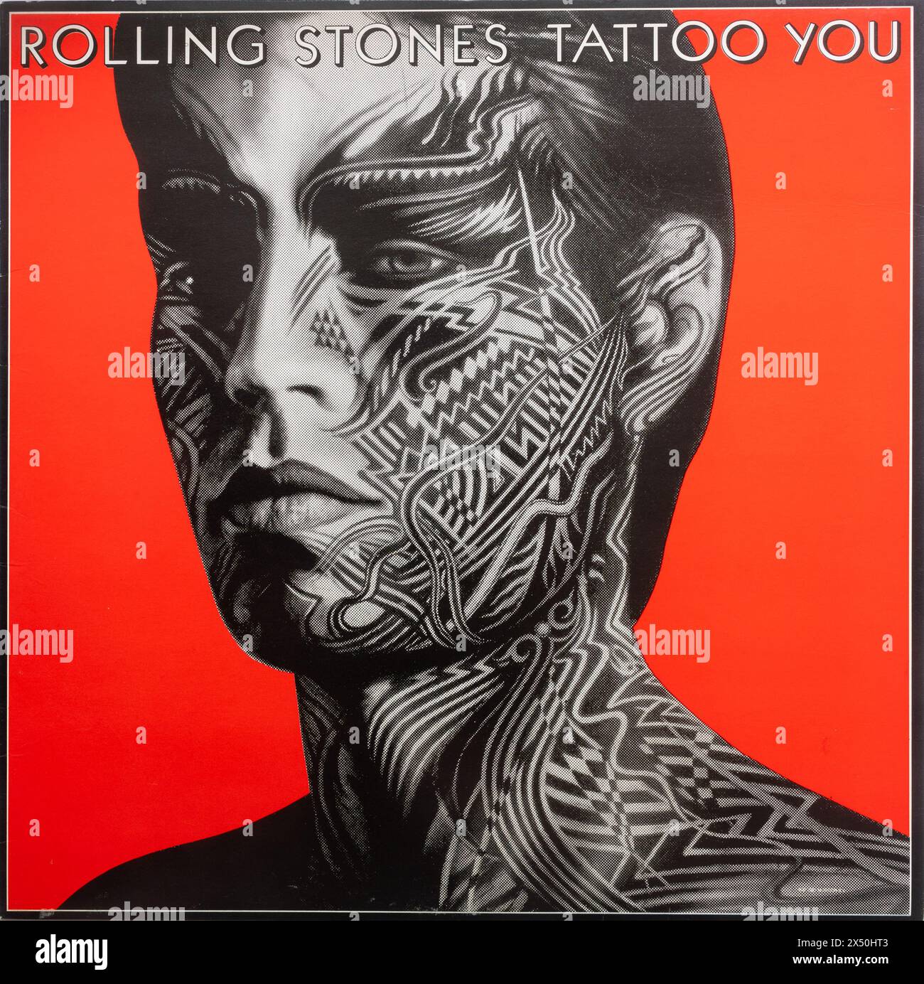 Pochette de l'album vinyle Tattoo You par les Rolling Stones Banque D'Images