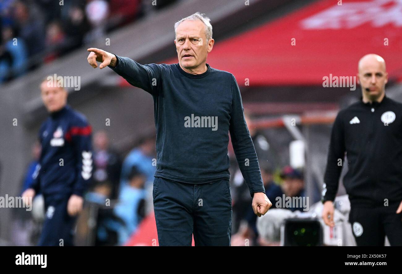 Bundesliga, Rhein Energie Stadium Cologne : 1. FC Köln vs SC Freiburg ; entraîneur Christian Streich (SCF) Banque D'Images