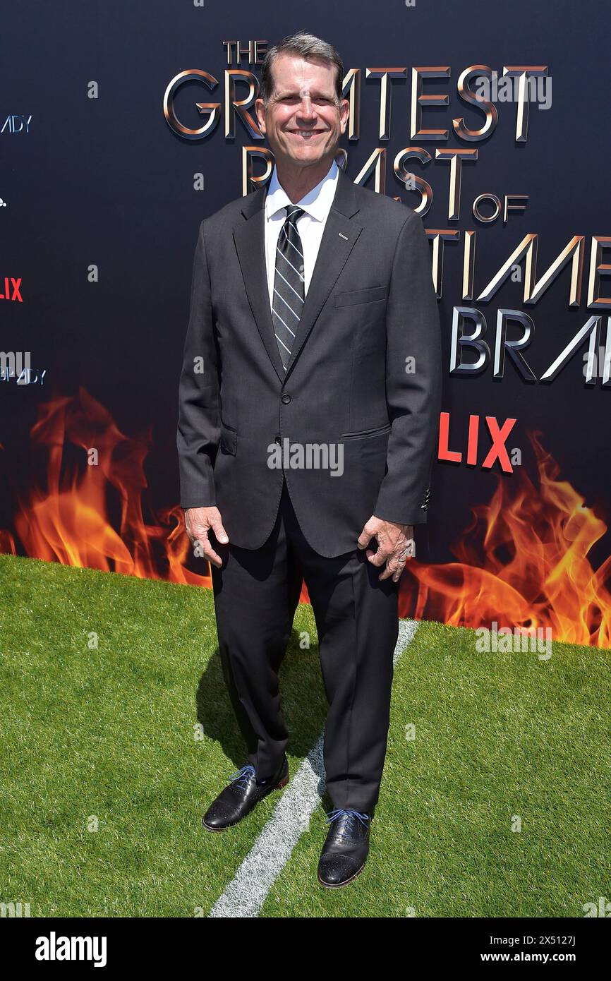 Jim Harbaugh BEI der Netflix-Show 'The Greatest Roast of All Time : Tom Brady' im Kia Forum. Inglewood, 05.05.2024 Banque D'Images