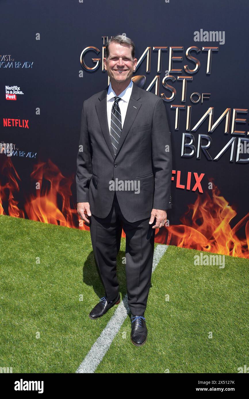 Jim Harbaugh BEI der Netflix-Show 'The Greatest Roast of All Time : Tom Brady' im Kia Forum. Inglewood, 05.05.2024 Banque D'Images