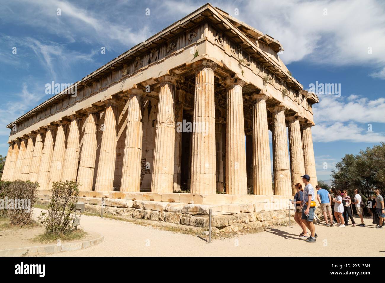 Temple d'Hepaistos, Agora antique, Athènes, Grèce. Banque D'Images