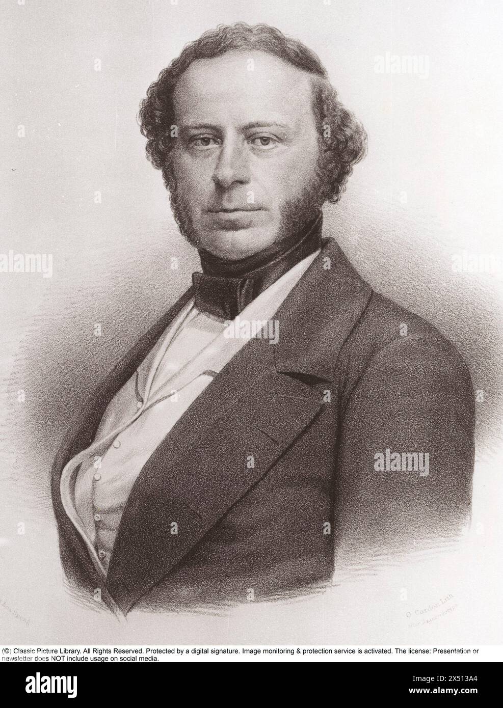 John Ericsson (né Johan Ericsson le 31 juillet 1803 – 8 mars 1889) est un inventeur suédoaméricain connu pour avoir inventé l'hélice et avoir été concepteur du navire de guerre Monitor. Banque D'Images