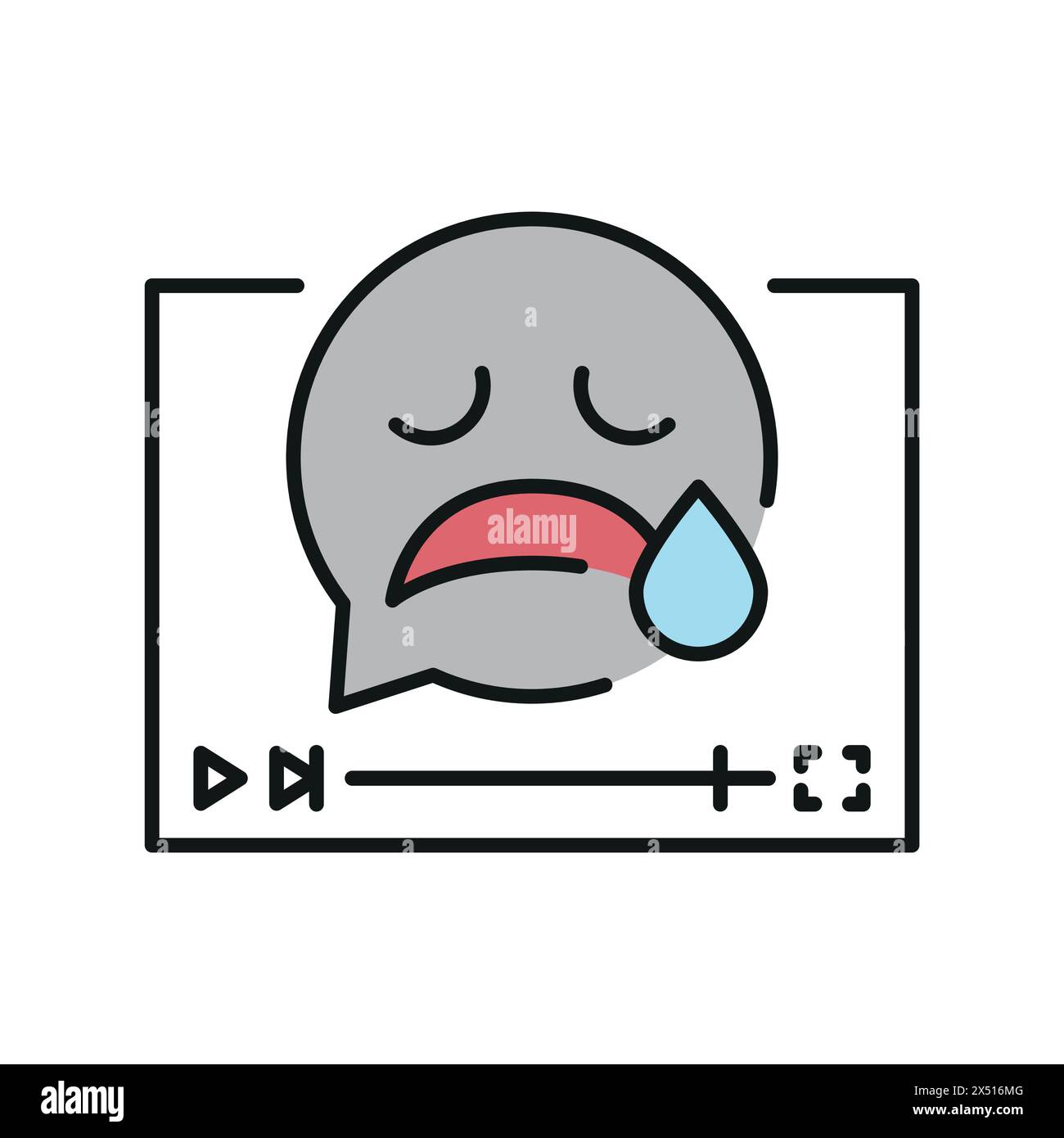 Icône noire de la ligne de genre drama. Signez pour la page Web, l'application mobile, le bouton, le logo. Bouton isolé de vecteur. Contour modifiable. Illustration de Vecteur