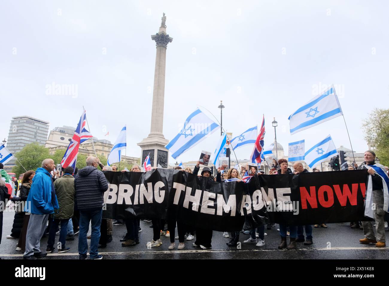 Strand, Londres, Royaume-Uni. 6 mai 2024. Marche des vivants, Yom Hashoah, jour du souvenir de l'Holocauste. Credit : Matthew Chattle/Alamy Live News Banque D'Images