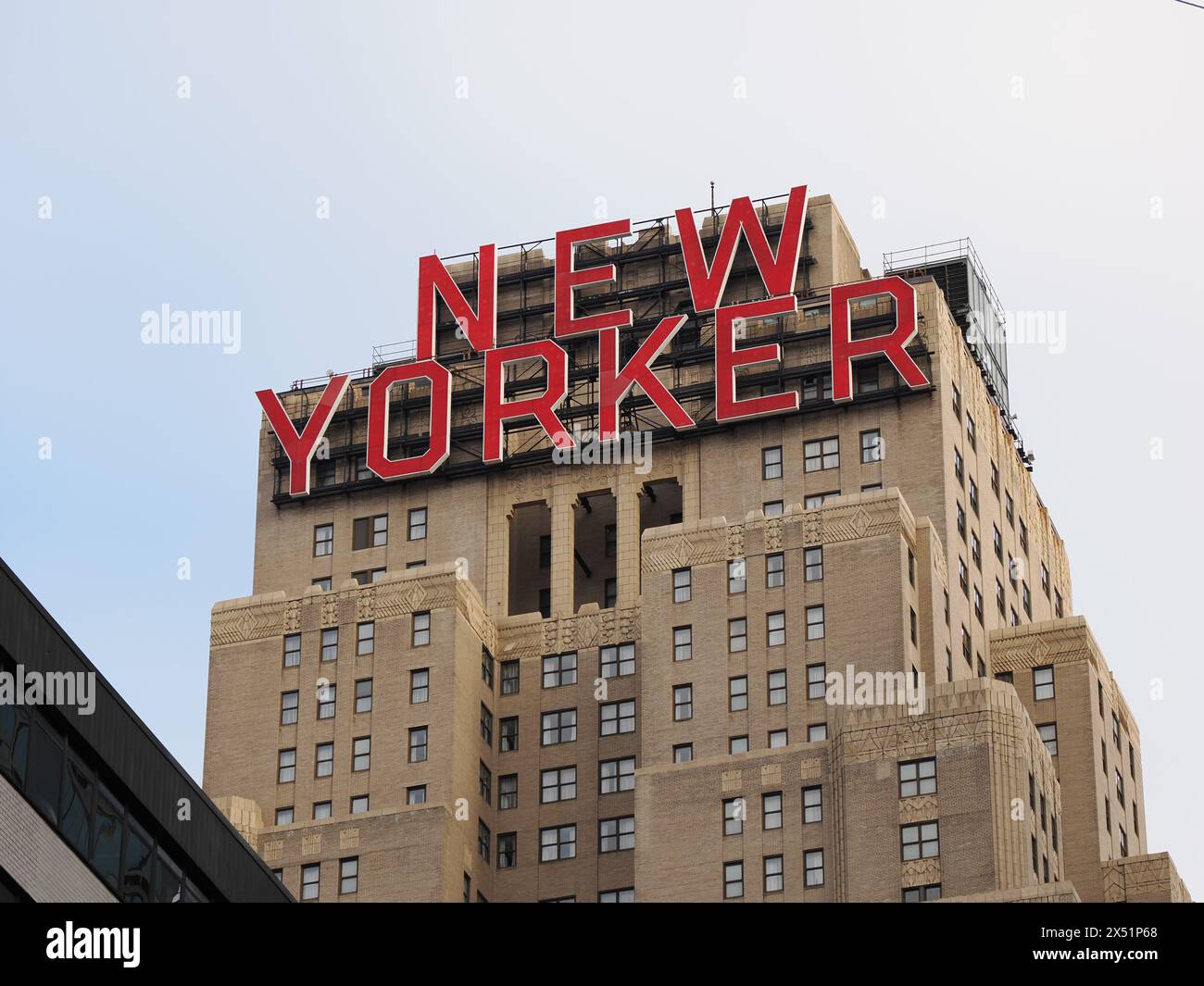 Image de l'hôtel Wyndham New Yorker à Manhattan. Banque D'Images