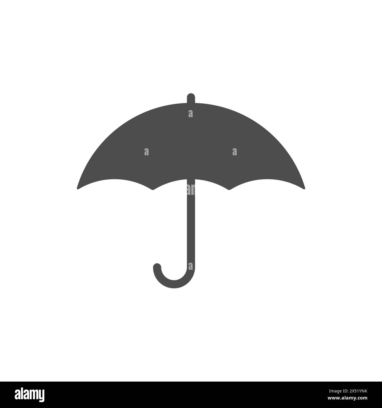 Icône de vecteur de glyphe parapluie Illustration de Vecteur