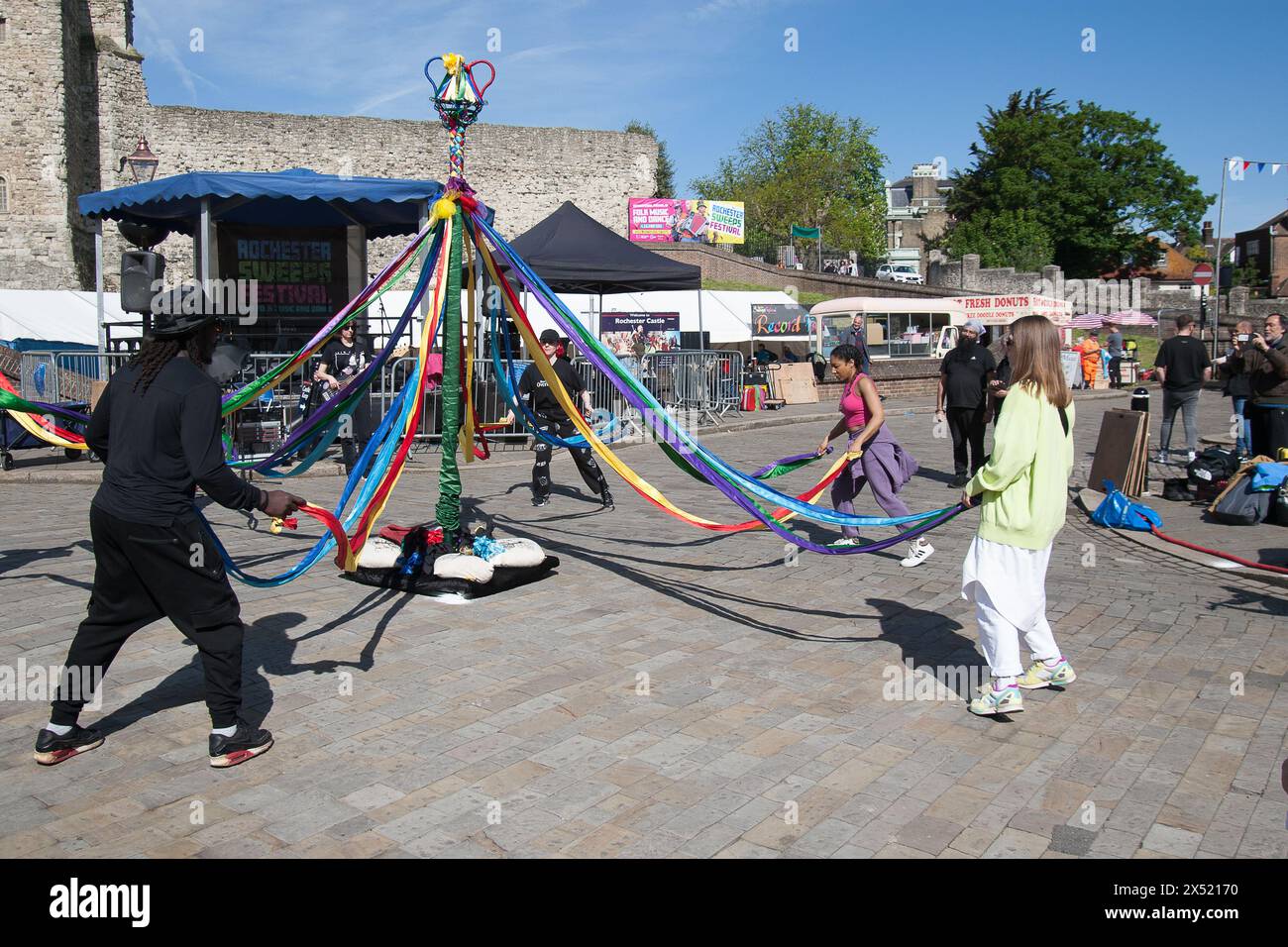 Folkdance Remixed Sweeps Festival Rochester Kent Banque D'Images