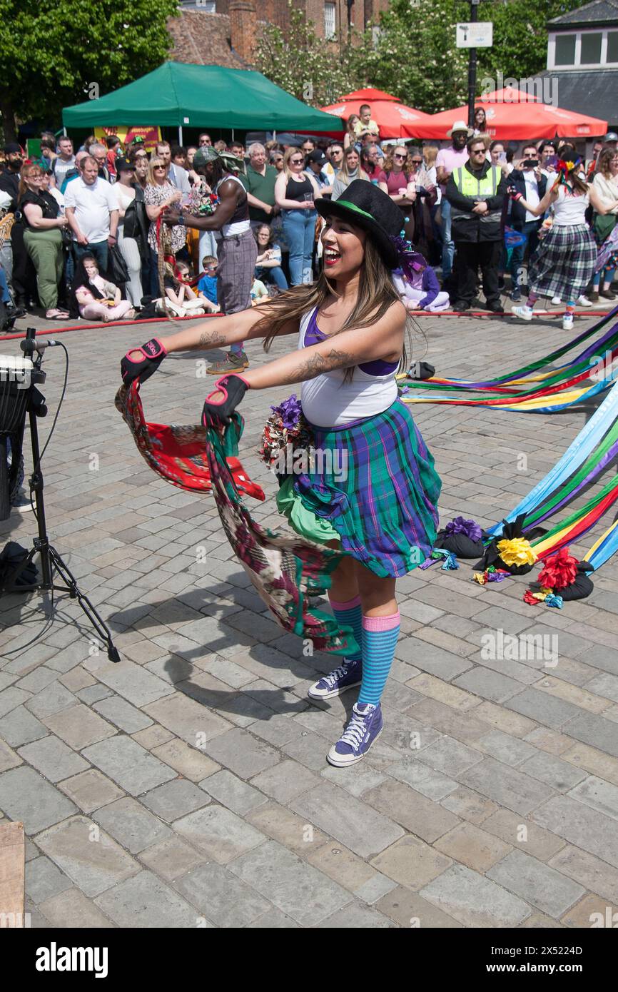 Folkdance Remixed Sweeps Festival Rochester Kent Banque D'Images