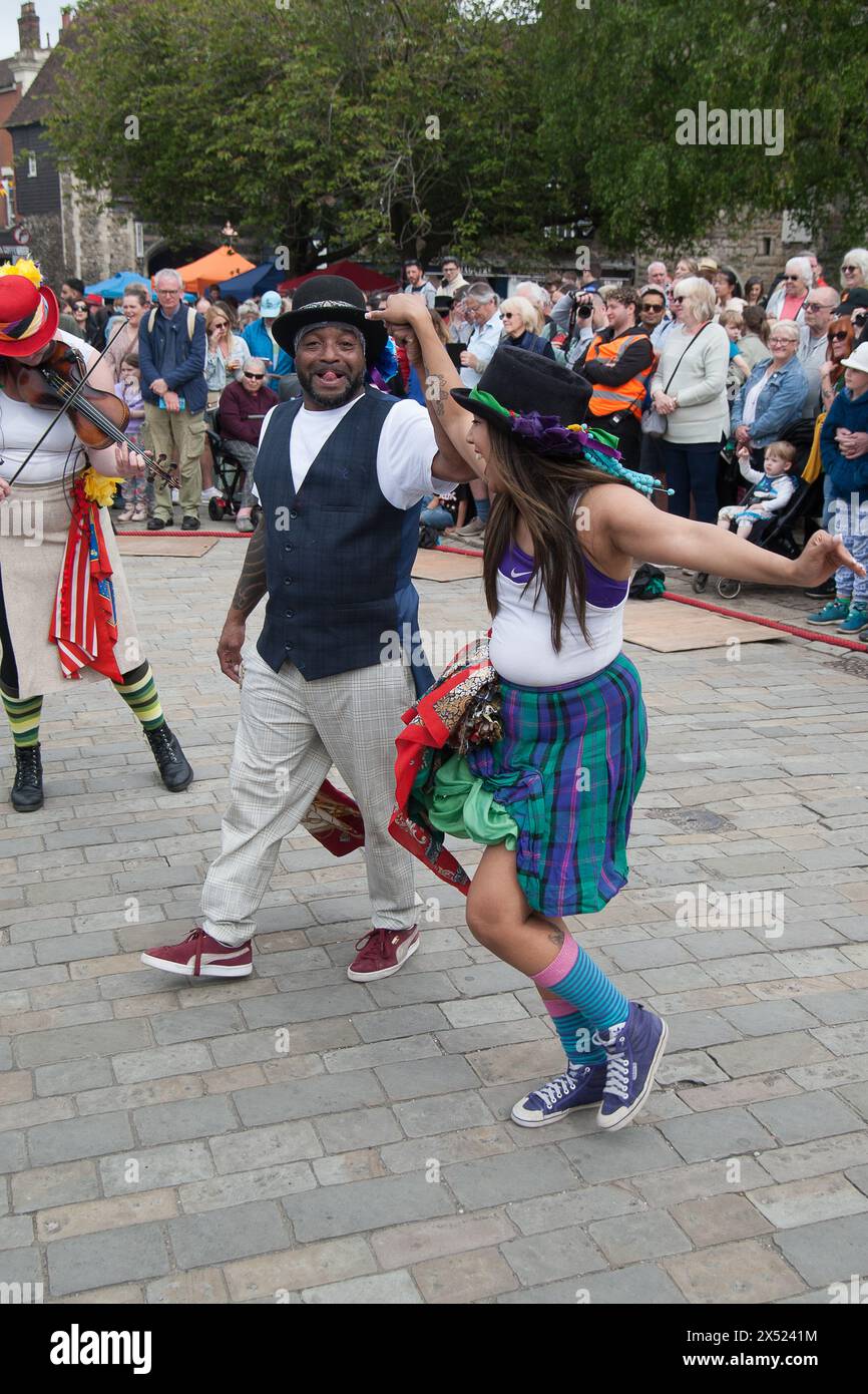 Folkdance Remixed Sweeps Festival Rochester Kent Banque D'Images