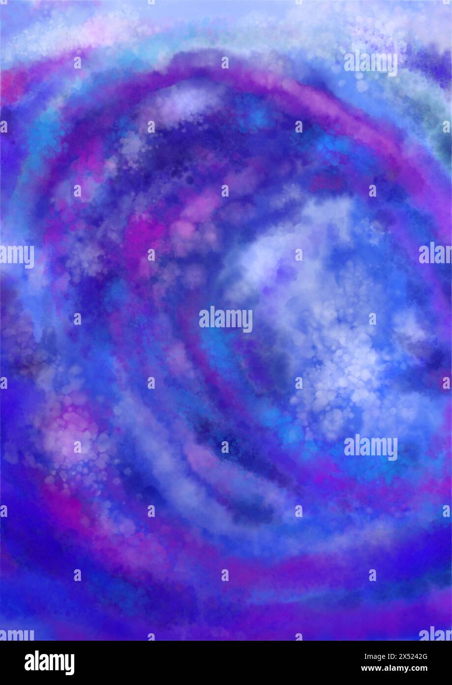 illustration de fond de texture peinte numérique abstraite à l'aquarelle dans des couleurs vibrantes Banque D'Images