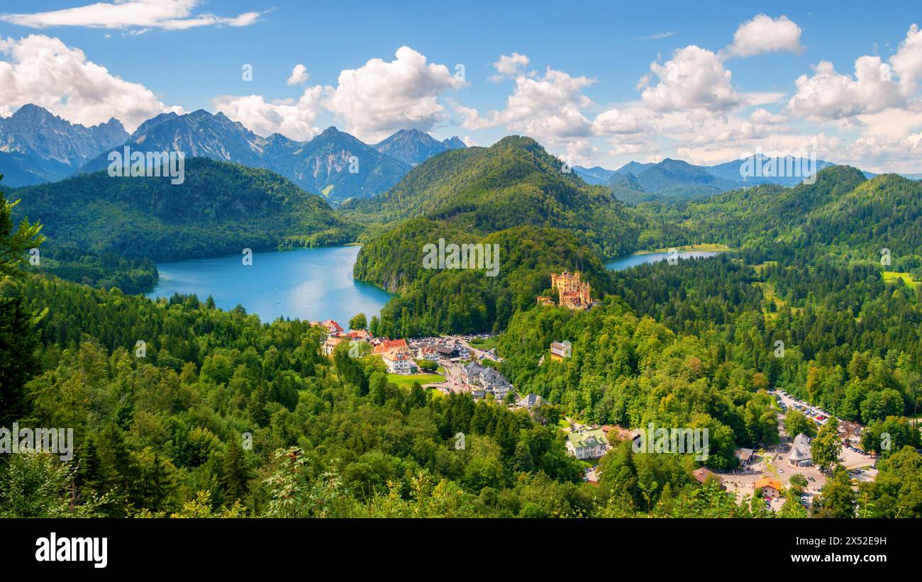 Alpes paysage de montagne, Bavière Allemagne Banque D'Images
