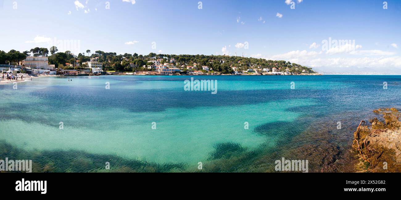 Plage de la Garoupe, Cap d'Antibes Banque D'Images