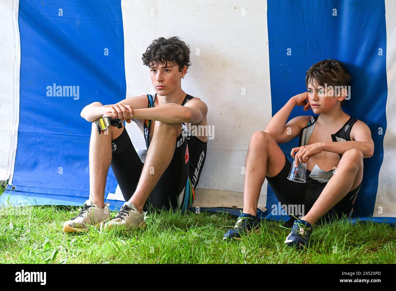 Viersel, Belgique. 04 mai 2024. Photo prise lors d'un Triatlon à Viersel, le samedi 4 mai 2024 à Viersel, Belgique . Crédit : Sportpix/Alamy Live News Banque D'Images