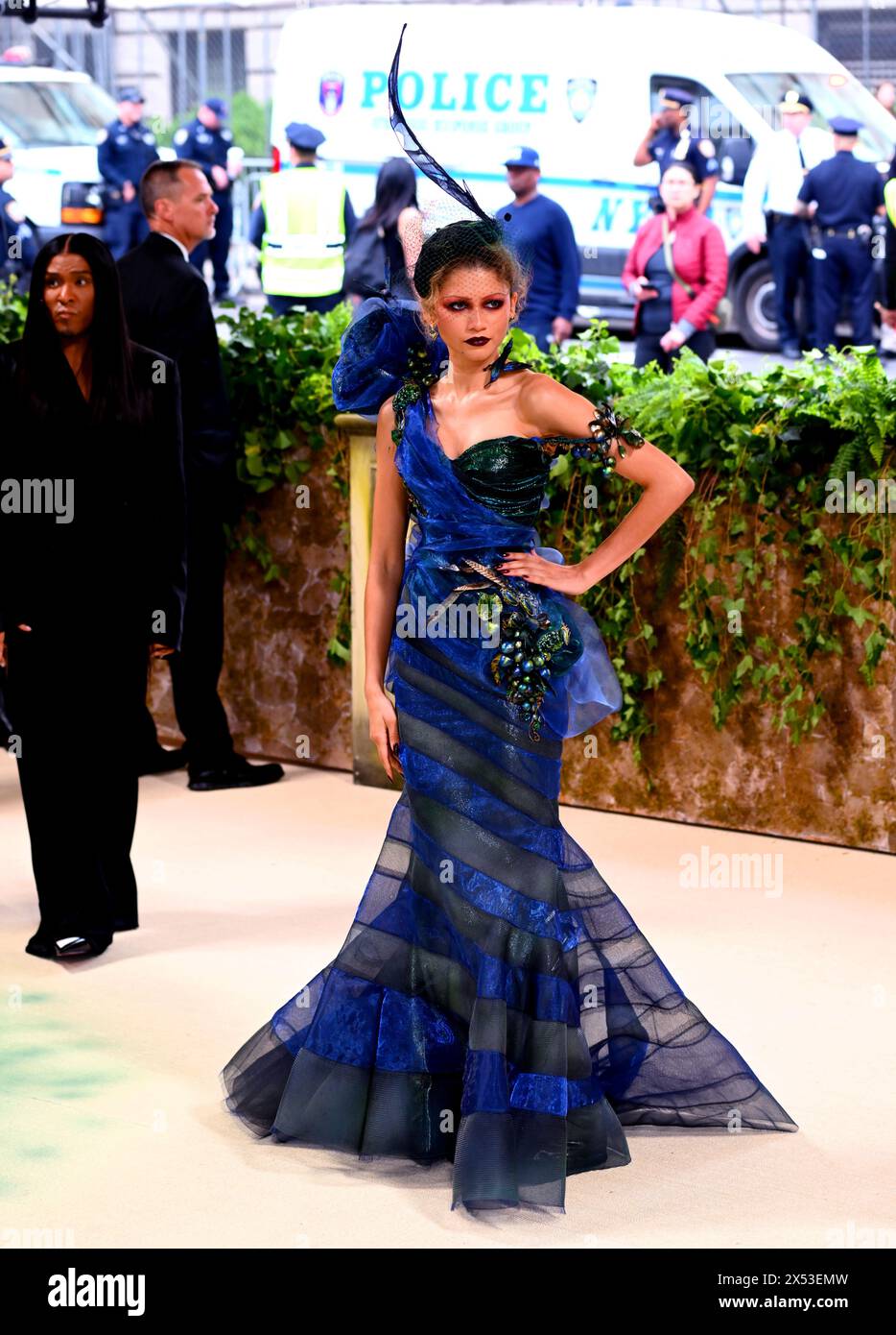 Zendaya participant au Metropolitan Museum of Art costume Institute Benefit Gala 2024 à New York, États-Unis. Date de la photo : lundi 6 mai 2024. Banque D'Images