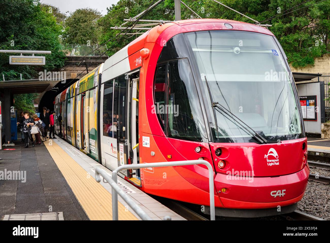 Réseau de métro léger de Sydney Banque D'Images