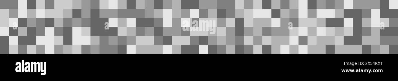 Censurer la texture floue. Arrière-plans en mosaïque de pixels gris. Motifs à carreaux pour masquer du texte, une image ou tout autre contenu interdit, confidentiel ou réservé aux adultes Illustration de Vecteur