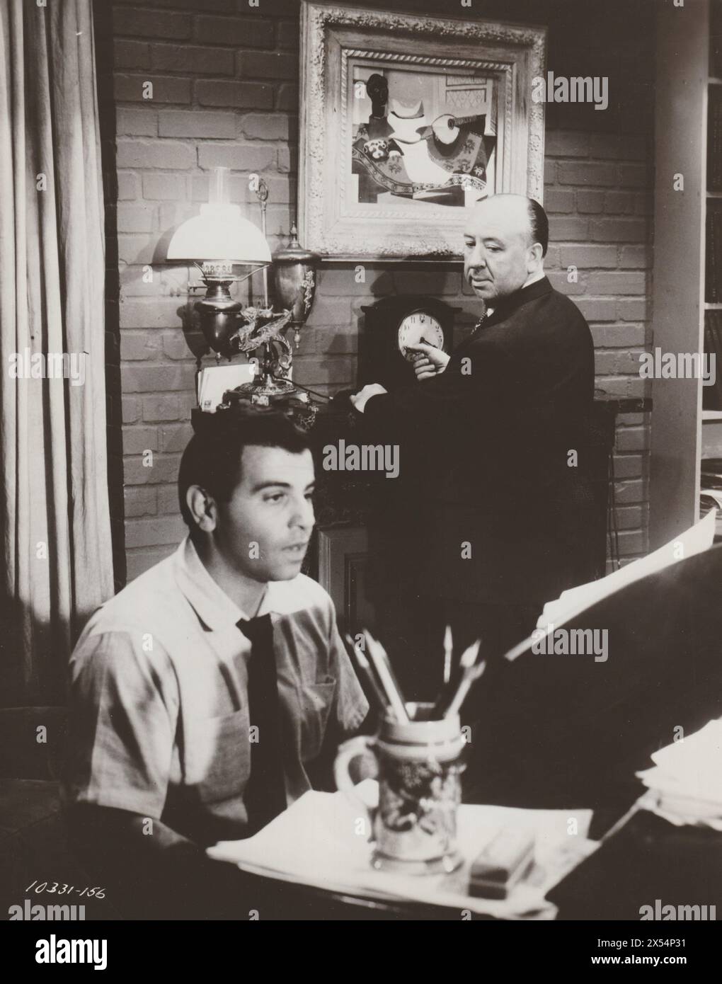 Lunette arrière (Paramount, 1954) James Stewart, Alfred Hitchcock Banque D'Images