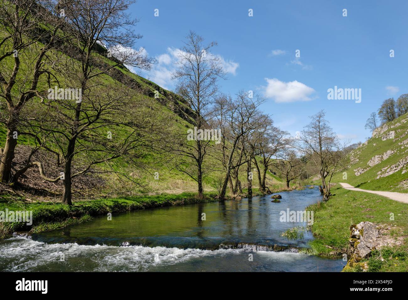 Wolfscote Dale, parc national de Peak District, Derbyshire Banque D'Images