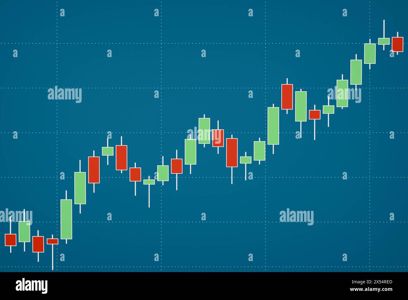 Marché boursier et échange, graphique en bâton de bougie. Tableau de bâton de bougie, bourse et écran de dispositif d'échange. Affaires, trading, croissance, investissement, pro Banque D'Images