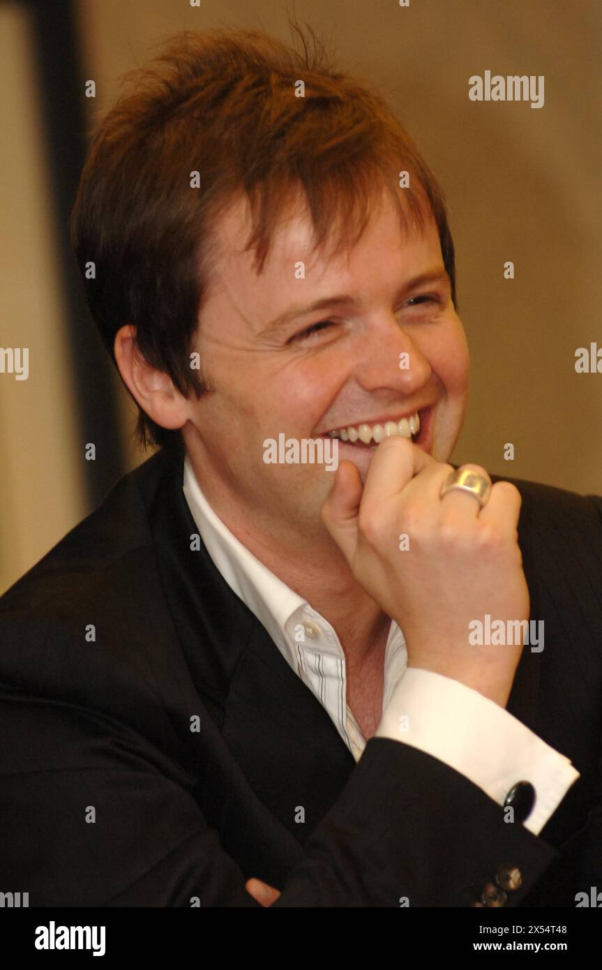 Declan Donnelly photographié lors du lancement du tournoi Allstar Celebrity Golf au Celtic Manor Resort, Newport. Banque D'Images