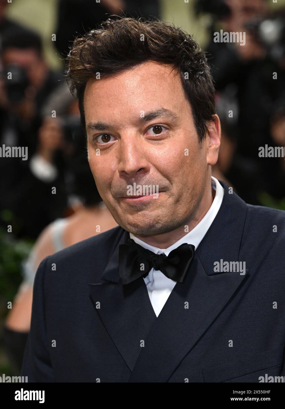 New York, États-Unis. 6 mai 2024. Jimmy Fallon arrivant au met Gala, Sleeping Beauties : Reawakening Fashion, le Metropolitan Museum of Art. Crédit : Doug Peters/EMPICS/Alamy Live News Banque D'Images
