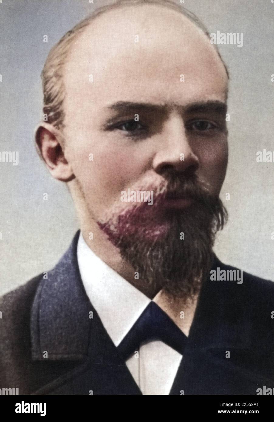 Lénine (Vladimir Ilyich Oulianov), 22.4.1870 - 21.1,1924, homme politique russe, portrait, février 1900, INFORMATIONS-AUTORISATION-DROITS-SUPPLÉMENTAIRES-NON-DISPONIBLES Banque D'Images