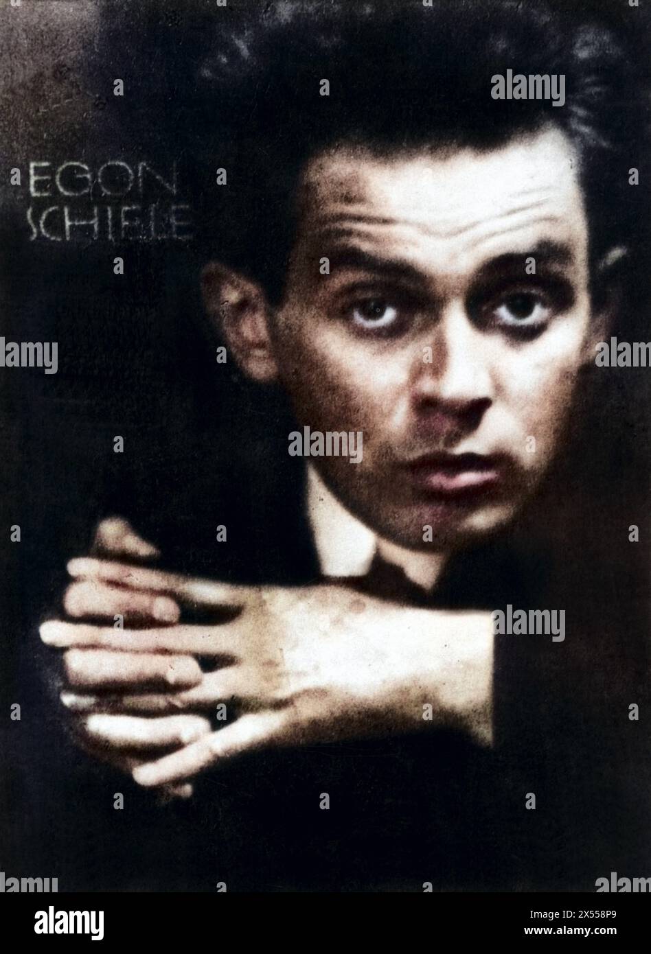 Schiele, Egon, 12.6.1890 - 31.10.1918, peintre autrichien, graphiste, PORTRAIT, VERS 1910, AUTORISATION-DROITS-SUPPLÉMENTAIRE-INFO-NON-DISPONIBLE Banque D'Images