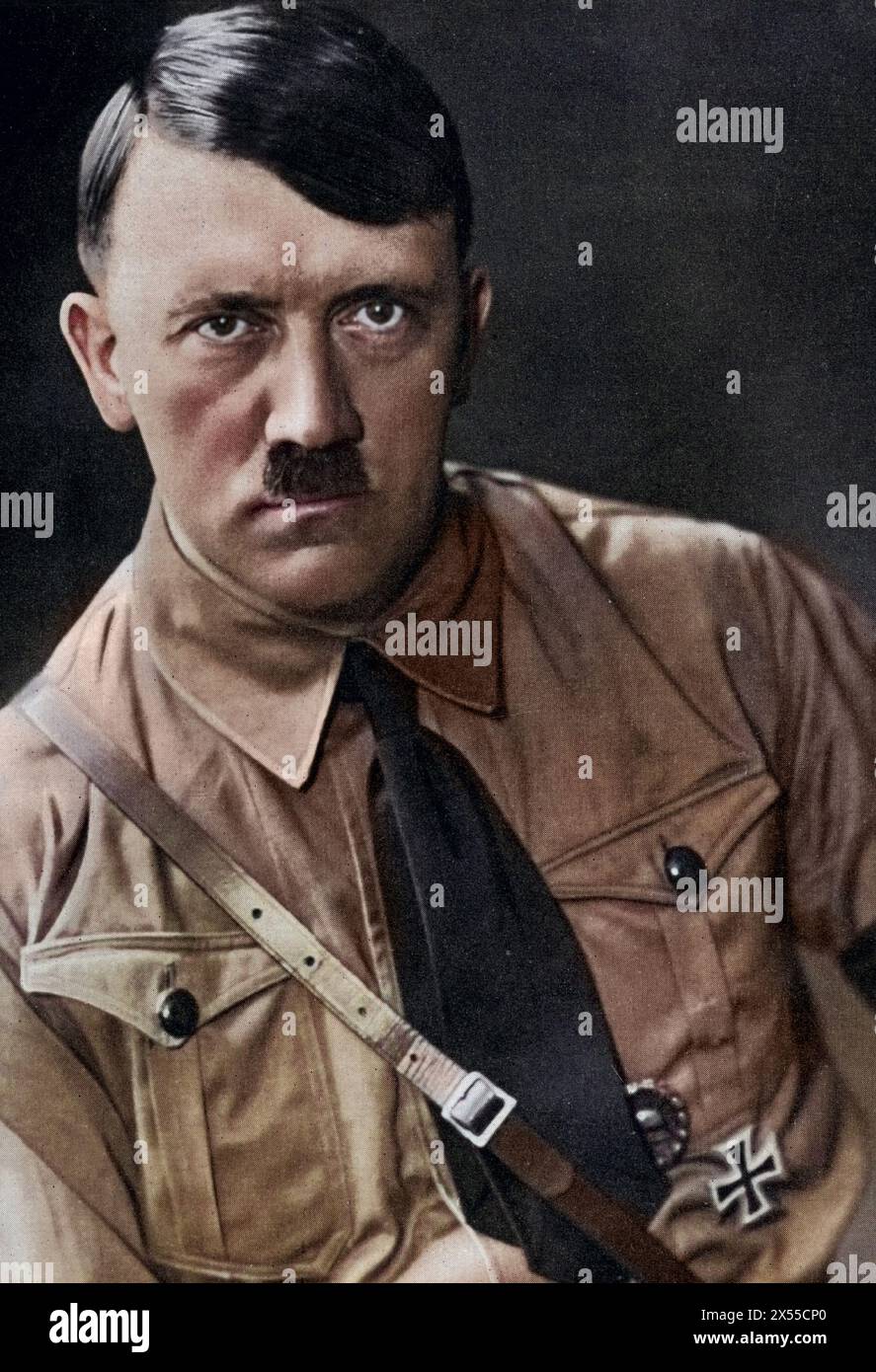 Hitler, Adolf, 20.4.1889 - 30.4,1945, homme politique allemand (NSDAP), Fuehrer et chancelier du Reich 30.1.1933 - 30.4,1945, portrait, USAGE ÉDITORIAL EXCLUSIF Banque D'Images