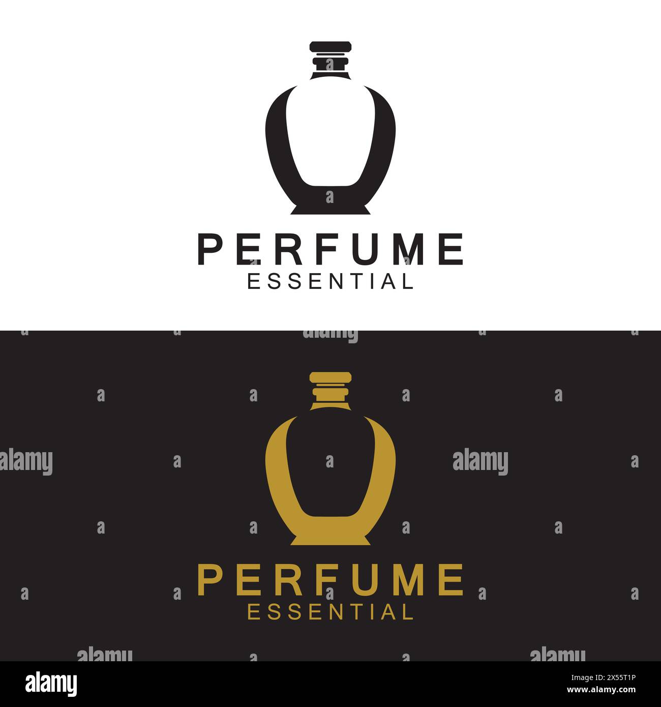 Design de logo de parfum de luxe pour les cosmétiques d'affaires et les magasins de parfum vecteur Illustration de Vecteur