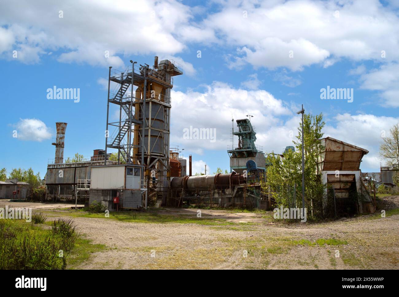 Équipement de mine d'or vintage dans la carrière Banque D'Images