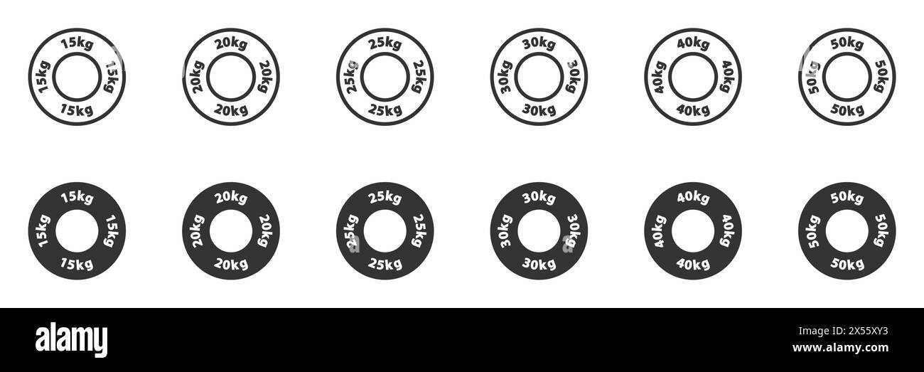 Jeu d'icônes d'extension en caoutchouc pour cercle. Illustration vectorielle Illustration de Vecteur