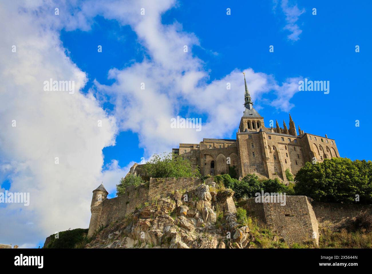 Mont Saint Michel, Manche, Basse-Normandie, Normandie, France Banque D'Images