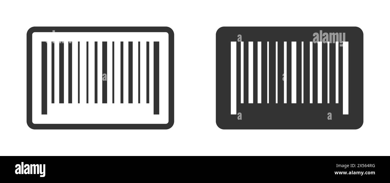 Icône de code-barres isolée sur fond blanc. Illustration vectorielle Illustration de Vecteur