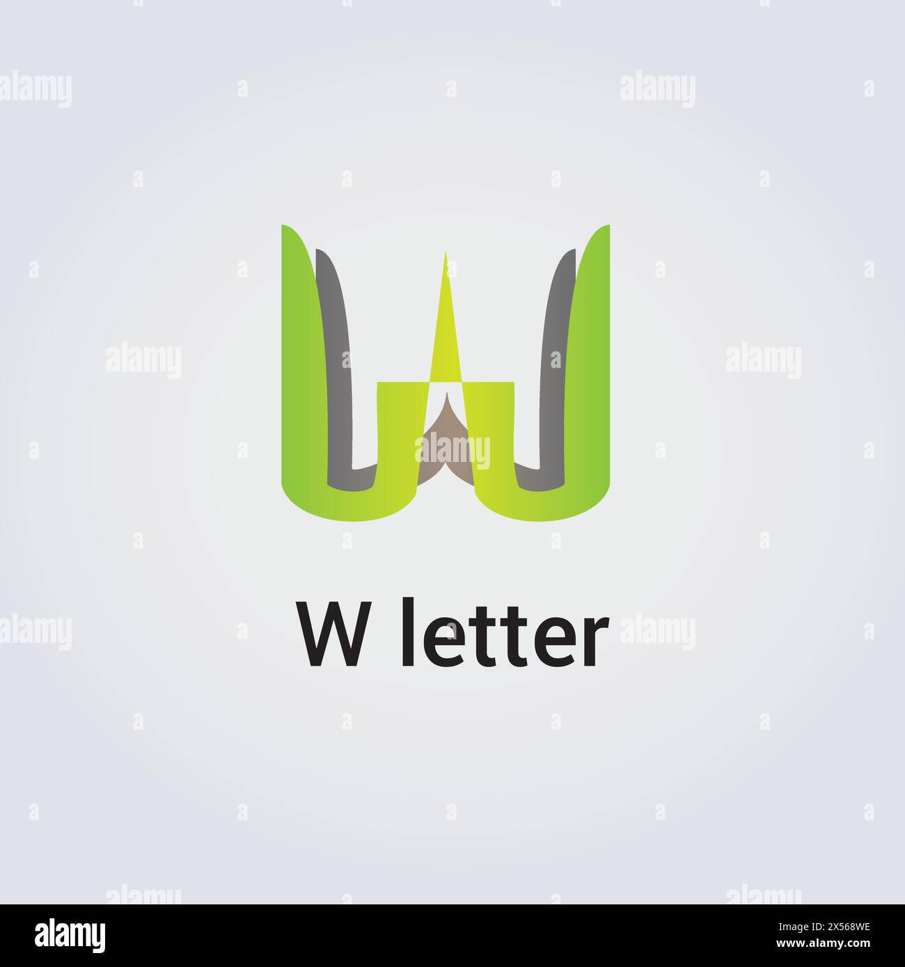 W lettre Icon Design logo isolé unique Design marque identité d'entreprise diverses couleurs modifiable modèle vectoriel monogramme emblème Illustration marque Illustration de Vecteur