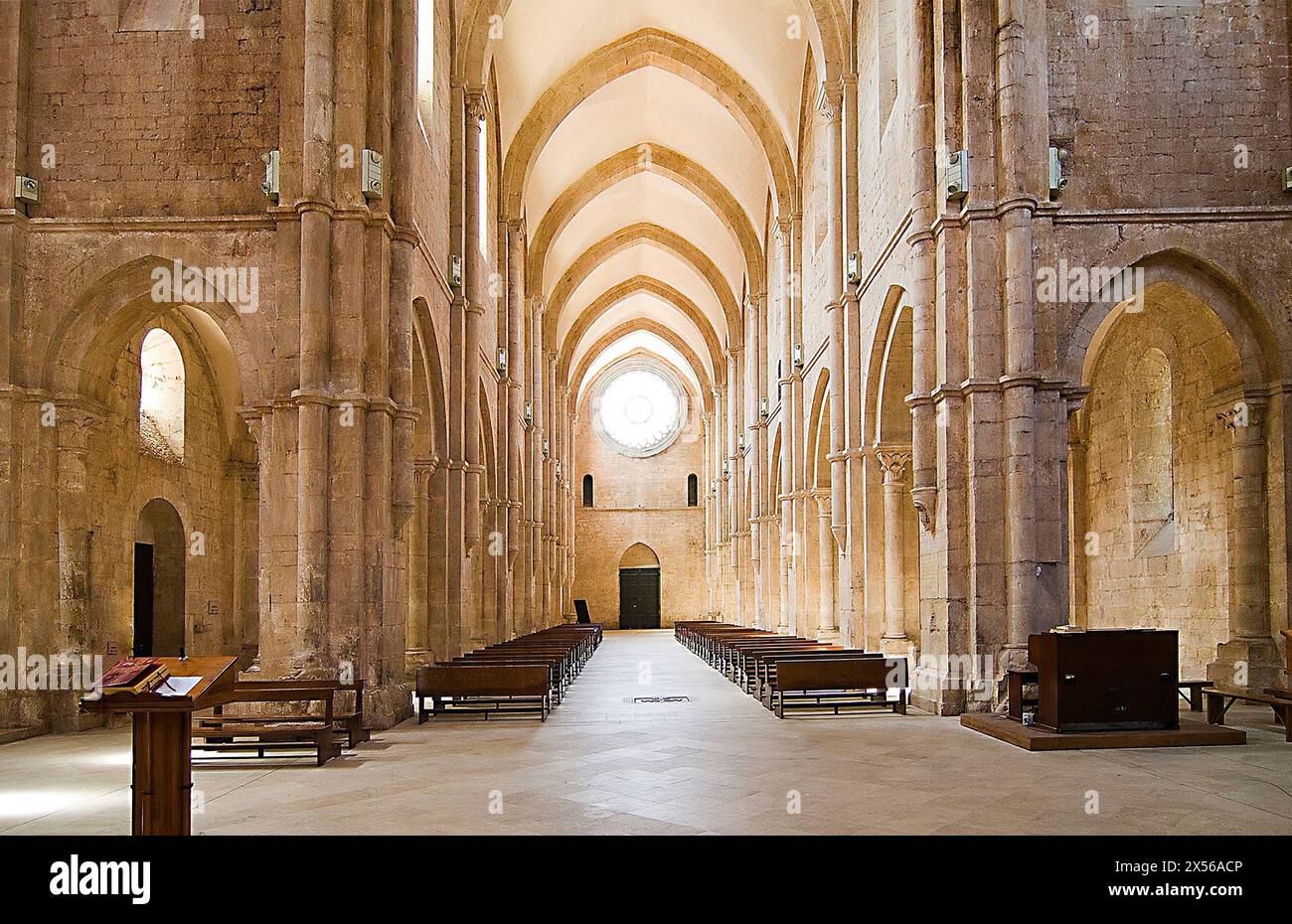 Italie Province de Latina - Abbaye de Priverno Fossanova Banque D'Images